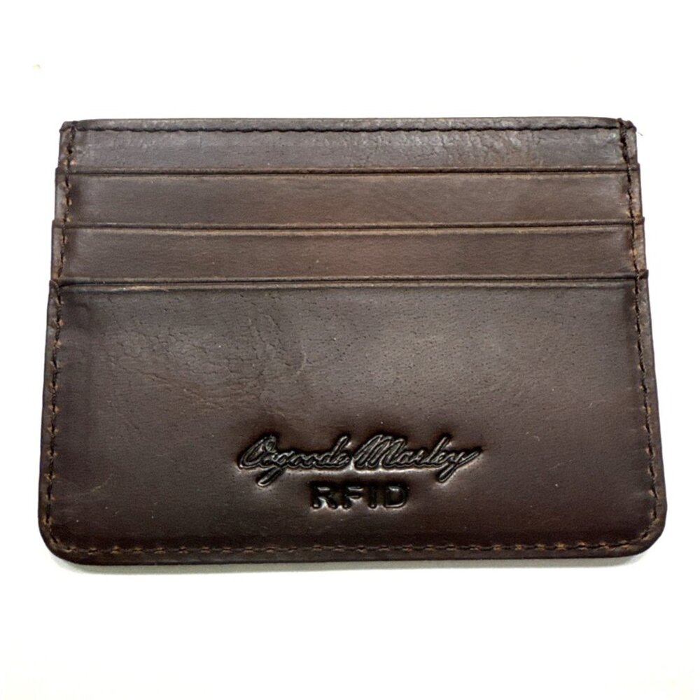NWT OSGOODE MARLEY RFID Credit Card Holder Brown Leather